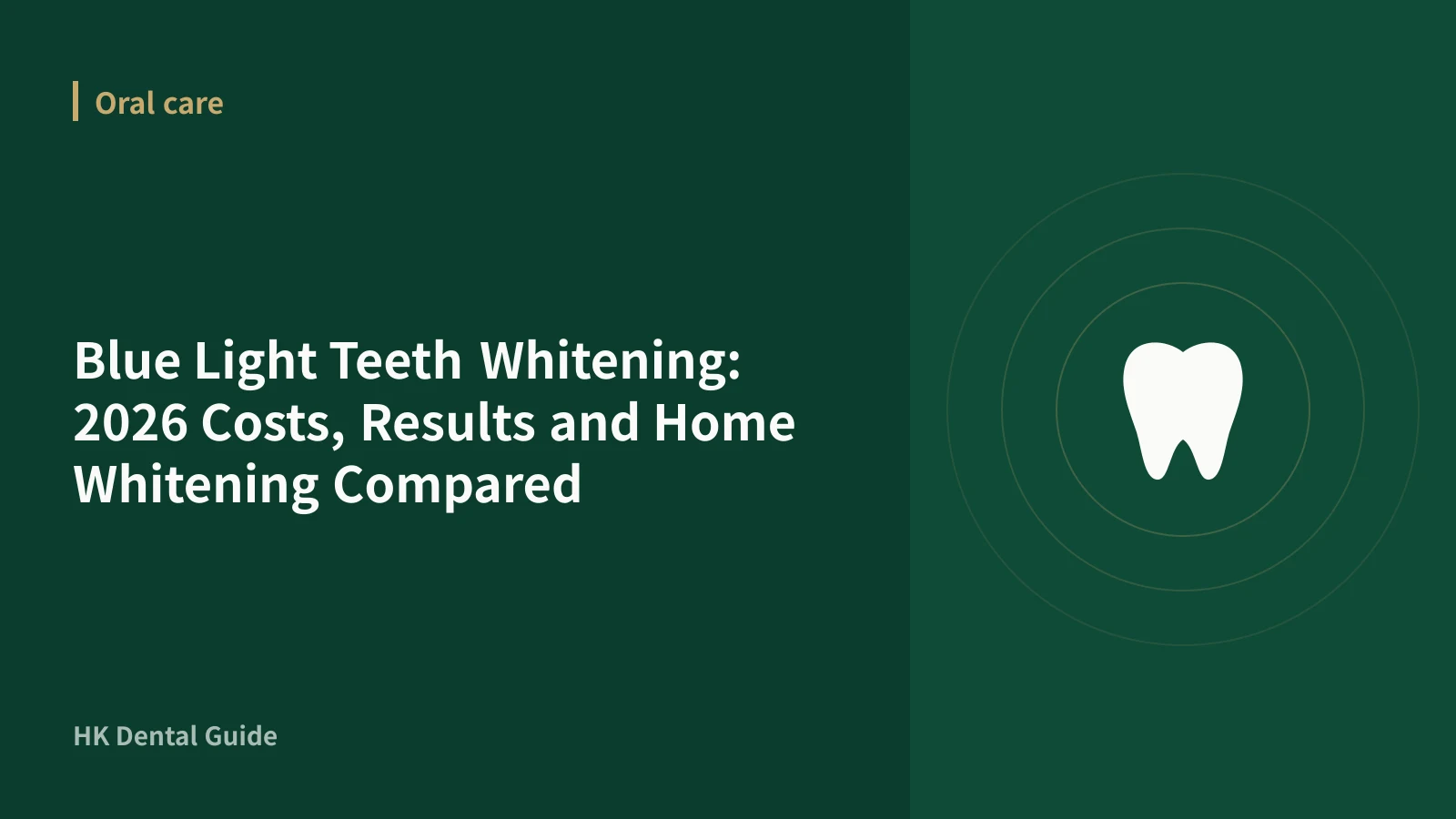 Blue Light Teeth Whitening: 2026 Costs, Results and Home Whitening Compared
