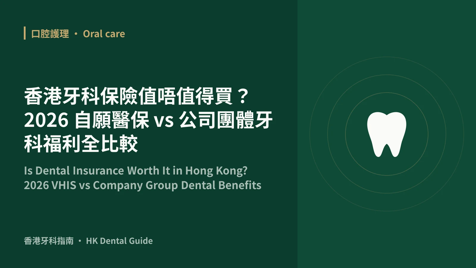 Is Dental Insurance Worth It in Hong Kong? 2026 VHIS vs Company Group Dental Benefits